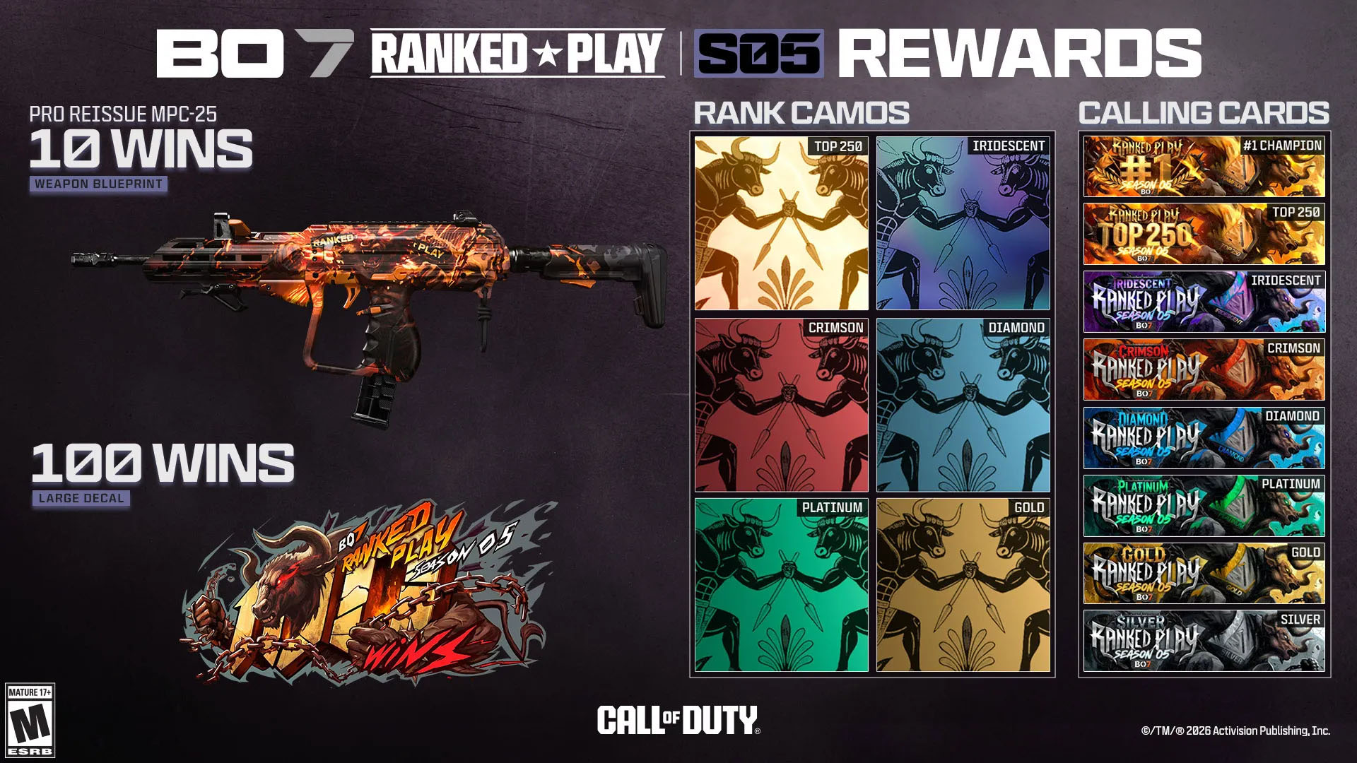 Black Ops 7 Season 05 Ranked Play Rewards