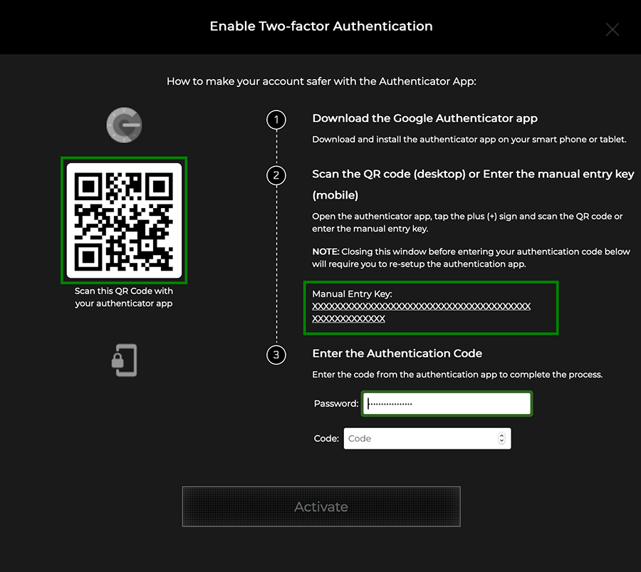 google authenticator code from phone backup