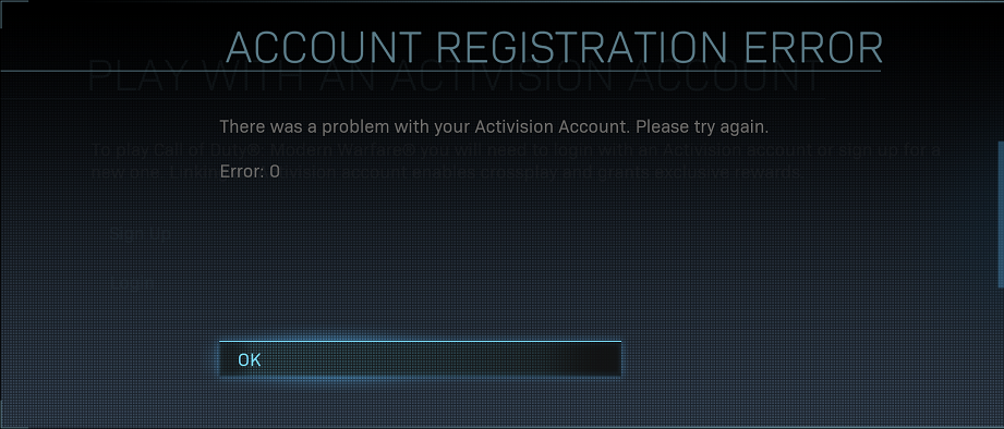 I can't sign in for a activision account because of user, any fix? (ps4) :  r/modernwarfare