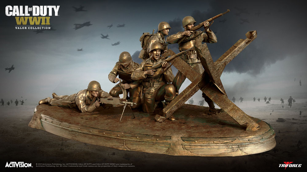 Call of Duty: WW2 Valor Collection Edition revealed, includes a bronze  statue
