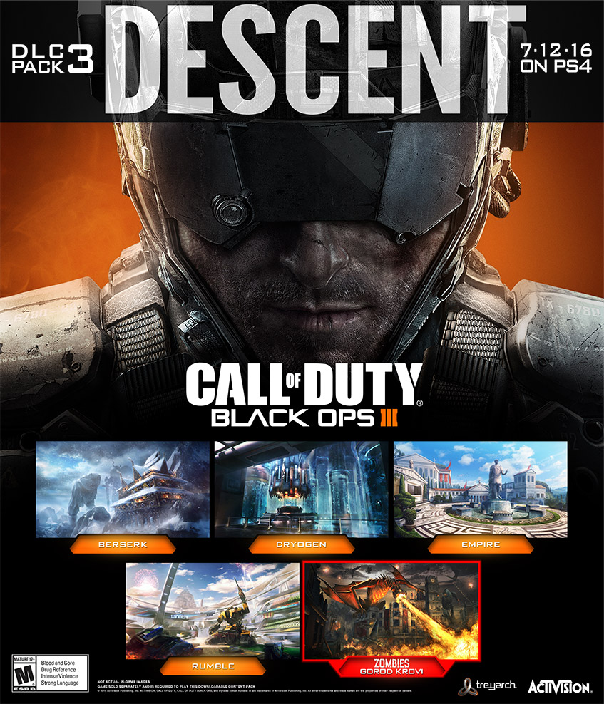 Se asemeja Tranvía cúbico Contenido descargable Descent para Call of Duty: Black Ops III